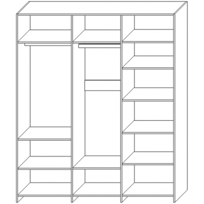 Шкаф для одежды «3Д Риксос» КМК 0644.8