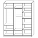 Шкаф для одежды «3Д Монако» КМК 0673.13