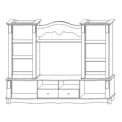 Шкаф комбинированный «Версаль» КМК 0436.1-01