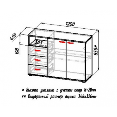 Комод "Дрезден"